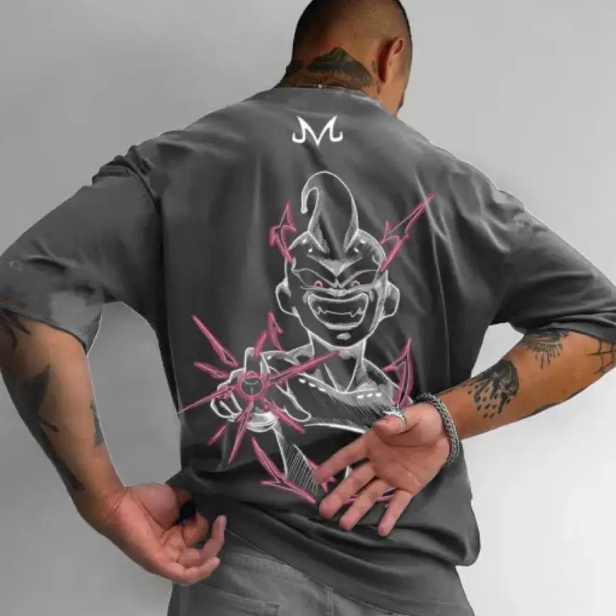 New 3D Printed Y2K Subculture Oversized Short-Sleeved Shirt - Image 4