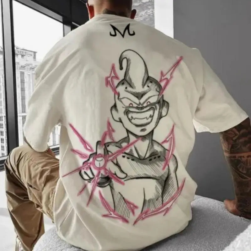 New 3D Printed Y2K Subculture Oversized Short-Sleeved Shirt - Image 6