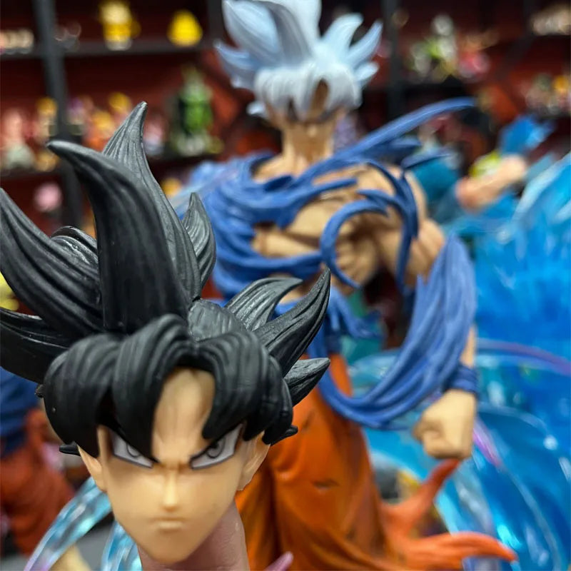 Ultra Instinct Goku Figure – 50cm Dragon Ball GK Statue with Silver Hair - Image 3