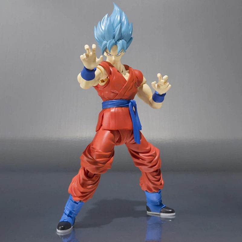 Dragon Ball Super Saiyan Blue Hair Son Goku Action Figure – SHF Model Toy - Image 4