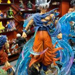Ultra Instinct Goku Figure – 50cm Dragon Ball GK Statue with Silver Hair