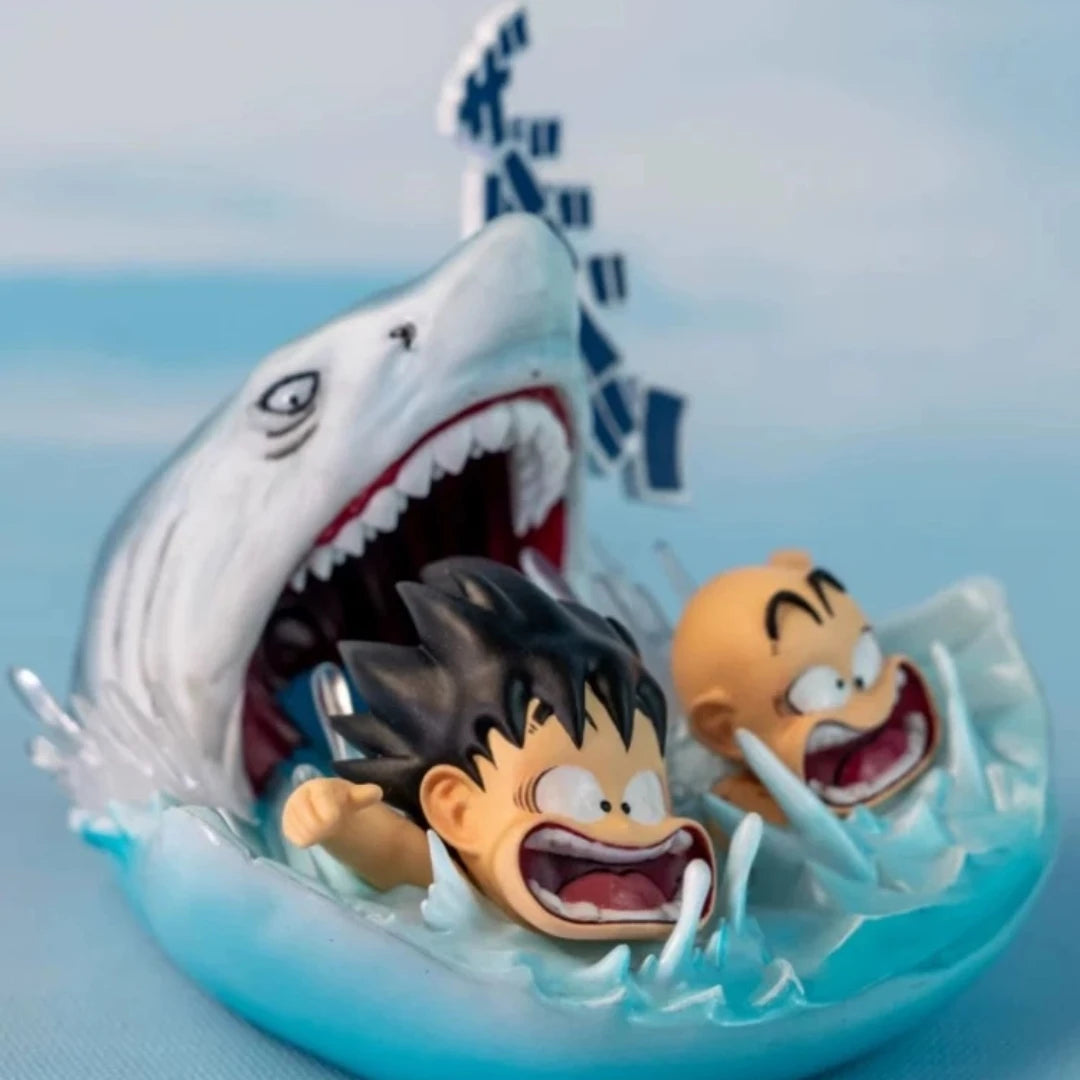 Dragon Ball Z Son Goku & Krillin Shark Attack Water Escape Figure - Image 2