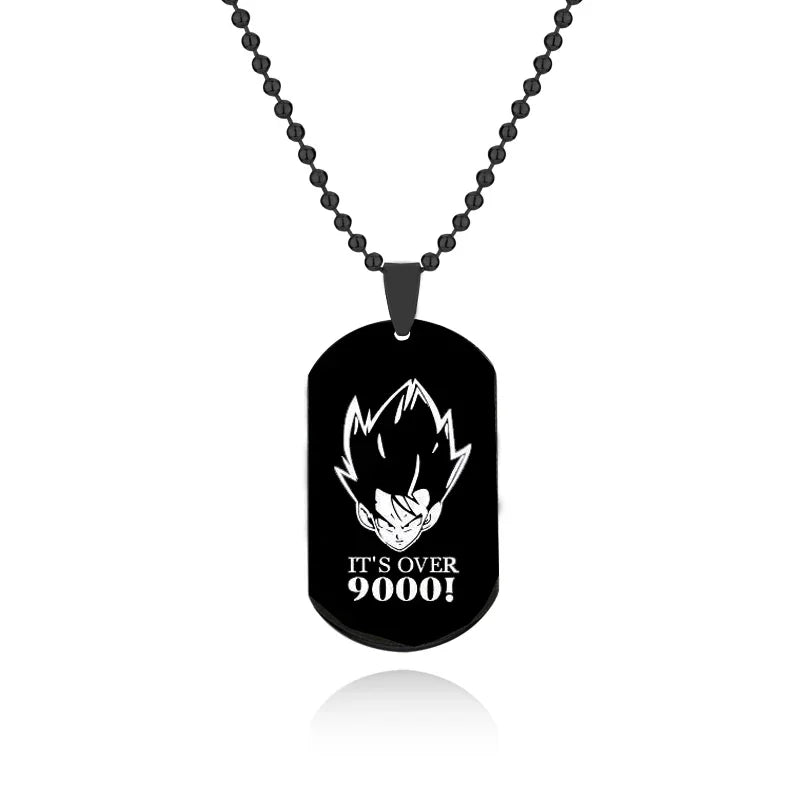 Goku Figure Dog Tag Pendant Chain Necklace - Image 3