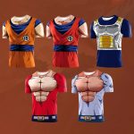 Zawaland Goku Cosplay T-Shirt – 3D Print Fitness Tee for Men