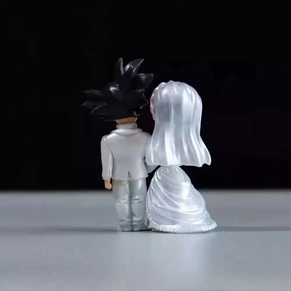 9cm Dragon Ball Anime Figure β Wedding Goku & Chichi - Image 4