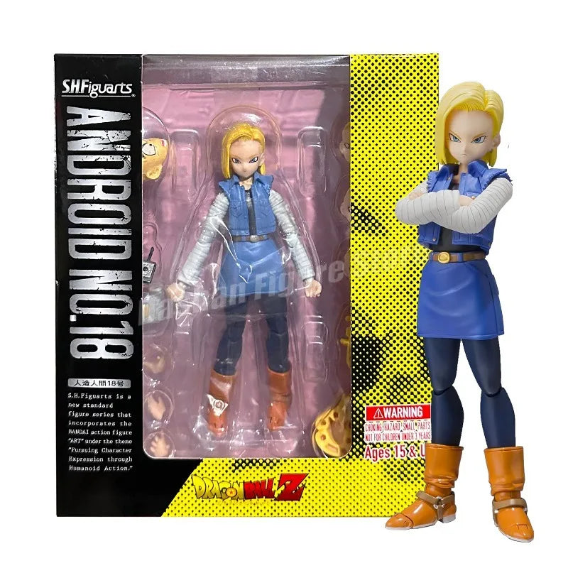 SHF Android 18 Figure – 13cm Dragon Ball Z Movable Action Figurine