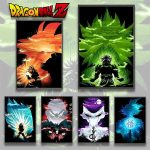 Poster – Gohan, Goku, Frieza, Vegeta Wall Art